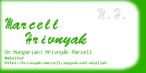 marcell hrivnyak business card
